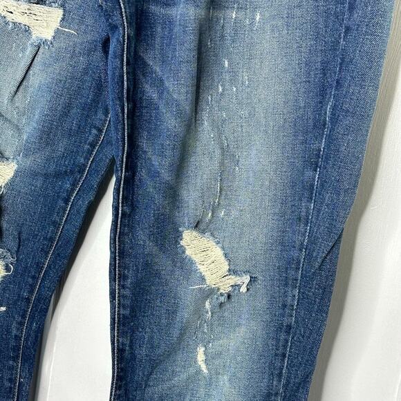 J Brand Jeans Distressed Caitland Slim Boyfriend Blitz Jeans Women's Size 27 - Picture 6 of 10